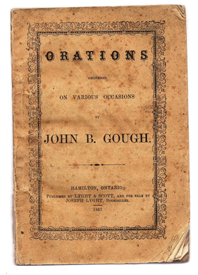 Orations Delivered on Various Occasions