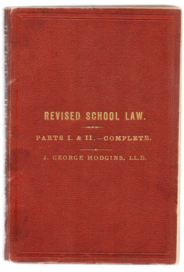 Revised School Law. Parts I & II - Complete