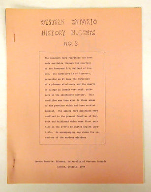 Report of the Travelling Missionary of the Talbot District