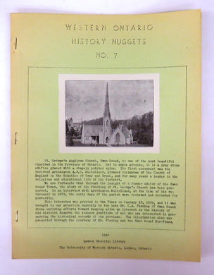 Nearly Half a Century: An interview with the Rev. Archdeacon Mulholland, Owen Sound, Ontario, 1893
