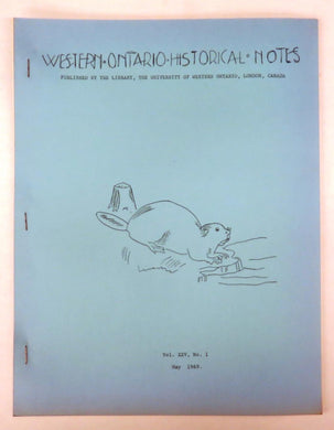 Western Ontario Historical Notes May 1969