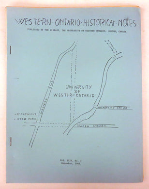 Western Ontario Historical Notes December 1968