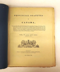 An Act to Re-unite the Provinces of Upper and Lower Canada, and for the Government of Canada. Vol. II 2nd Sess. 2nd Parlt. Continued