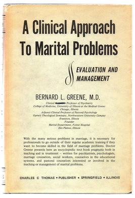 A Clinical Approach To Marital Problems