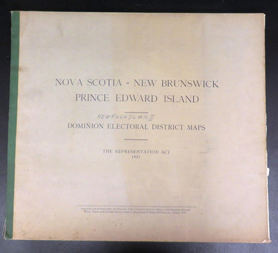 Nova Scotia - New Brunswick  - Prince Edward Island. Dominion Electoral Districts According to the Representation Act 1947