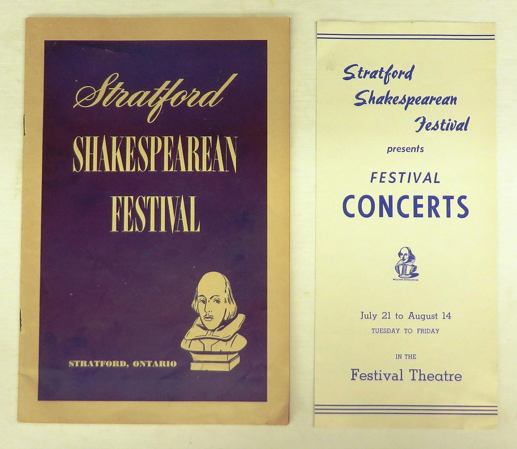 Stratford Shakespearean Festival programme, 1953 season