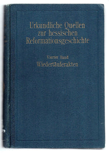 Wiedertäuferakten 1527-1626