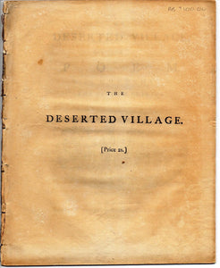 The Deserted Village. A Poem