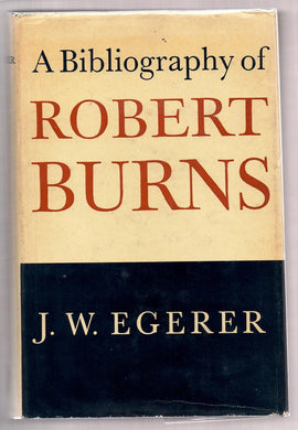 A Bibliography of Robert Burns