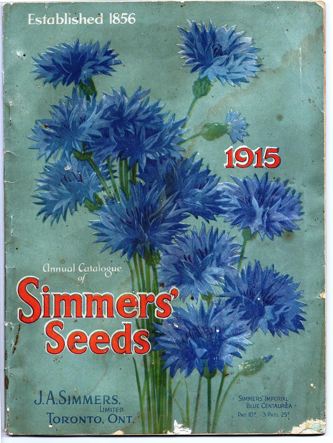 Annual Catalogue of Simmers' Seeds