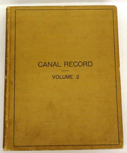 Canal Record September 2, 1908 - August 25, 1909. Volume II. With Index