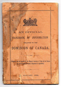 An Official Handbook of Information Relating to the Dominion of Canada