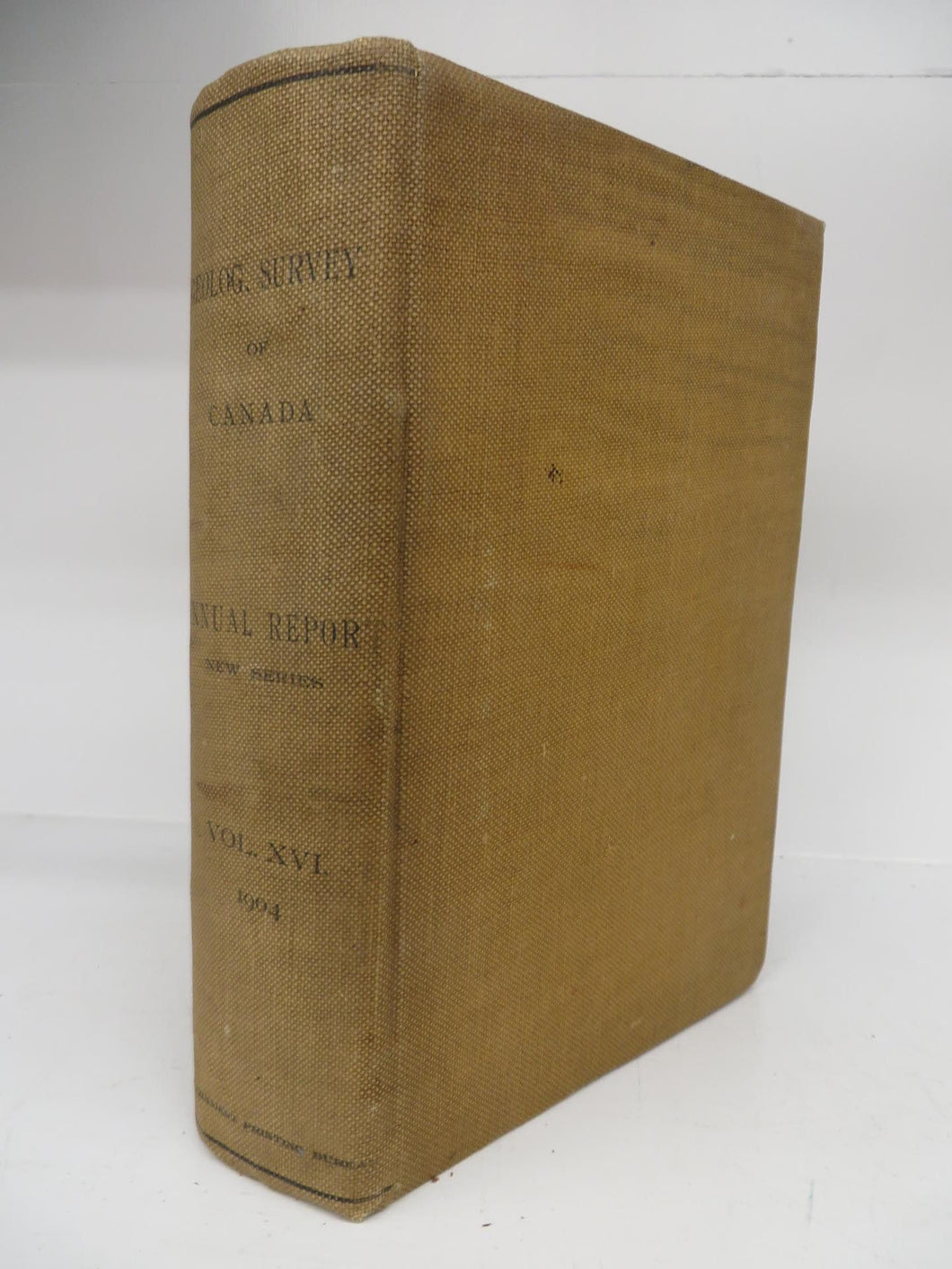 Geological Survey of Canada: Annual Report (New Series) Volume XVI, 1904. 