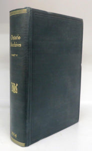 Eleventh Report of the Bureau of Archives for the Province of Ontario, 1914 