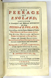 The Peerage of England. Vols. I - IV