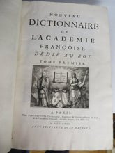 Nouveau dictionnaire de l'Acadmie franaise ddi au roy