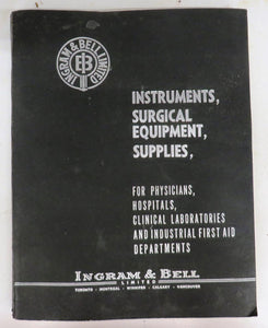 Ingram & Bell Surgical supply catalogue, 1959