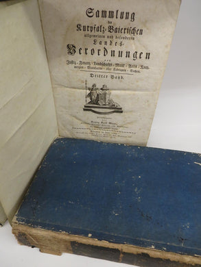 Sammlung der Kurpfalz-Baierischen Allegemeinen und Besonderen Landes-Verordnungen