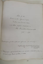 List of the Documents, Official Papers, Public and Private Letters and other papers comprised in The Franklin Manuscripts 1726-1790