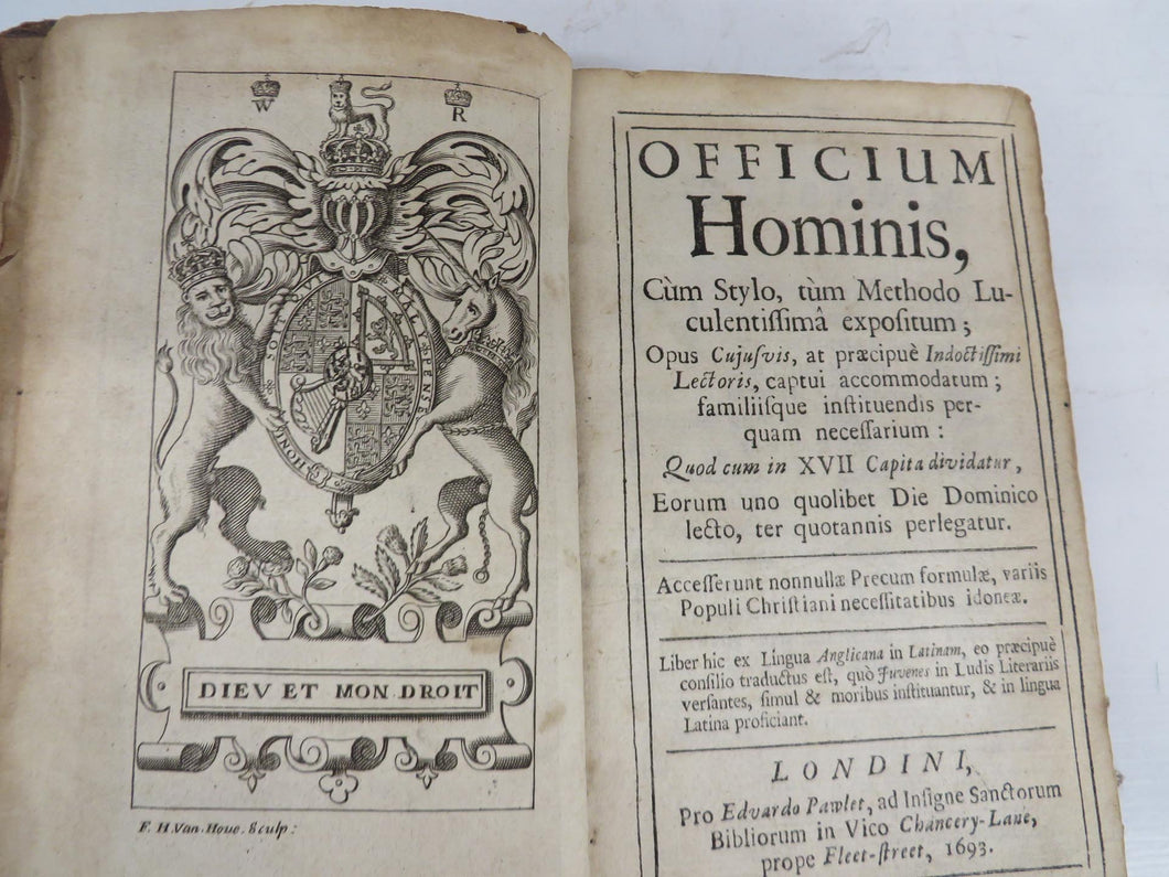 Officium Hominis, Cum Style, tum Methodo Luculentissima expositum;