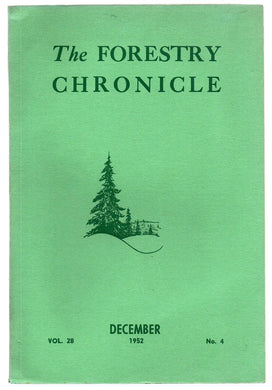 The Forestry Chronicle, December 1952