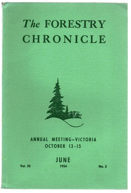 The Forestry Chronicle, June 1954