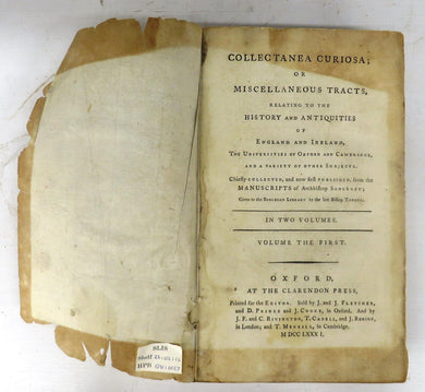 Collectanea Curiosa Vol. I