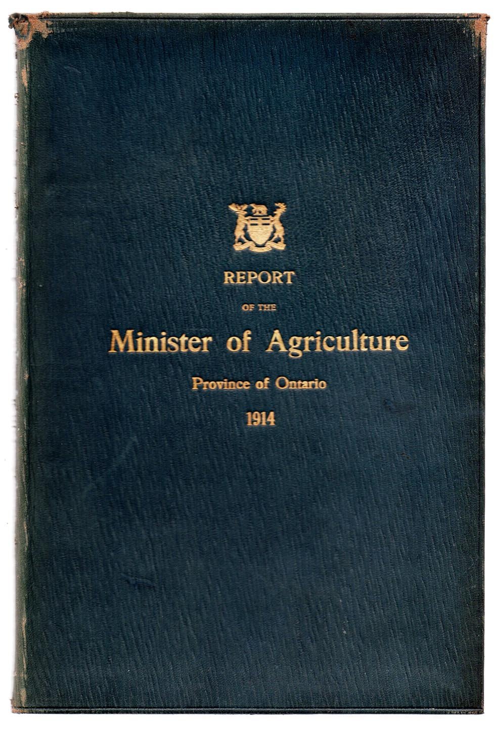 Report of the Minister of Agriculture, Province of Ontario, For the Year Ending October 31, 1914