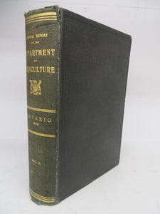 Annual Report of the Department of Agriculture of the Province of Ontario. 1916: Vol. II