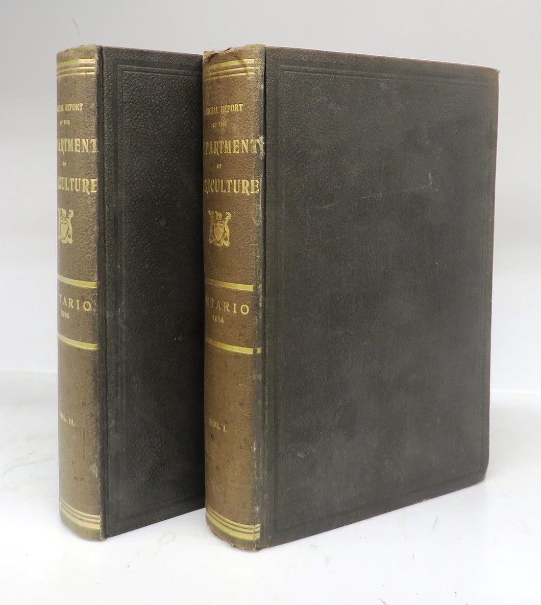 Annual Report of the Department of Agriculture of the Province of Ontario 1914. Vols. I & II