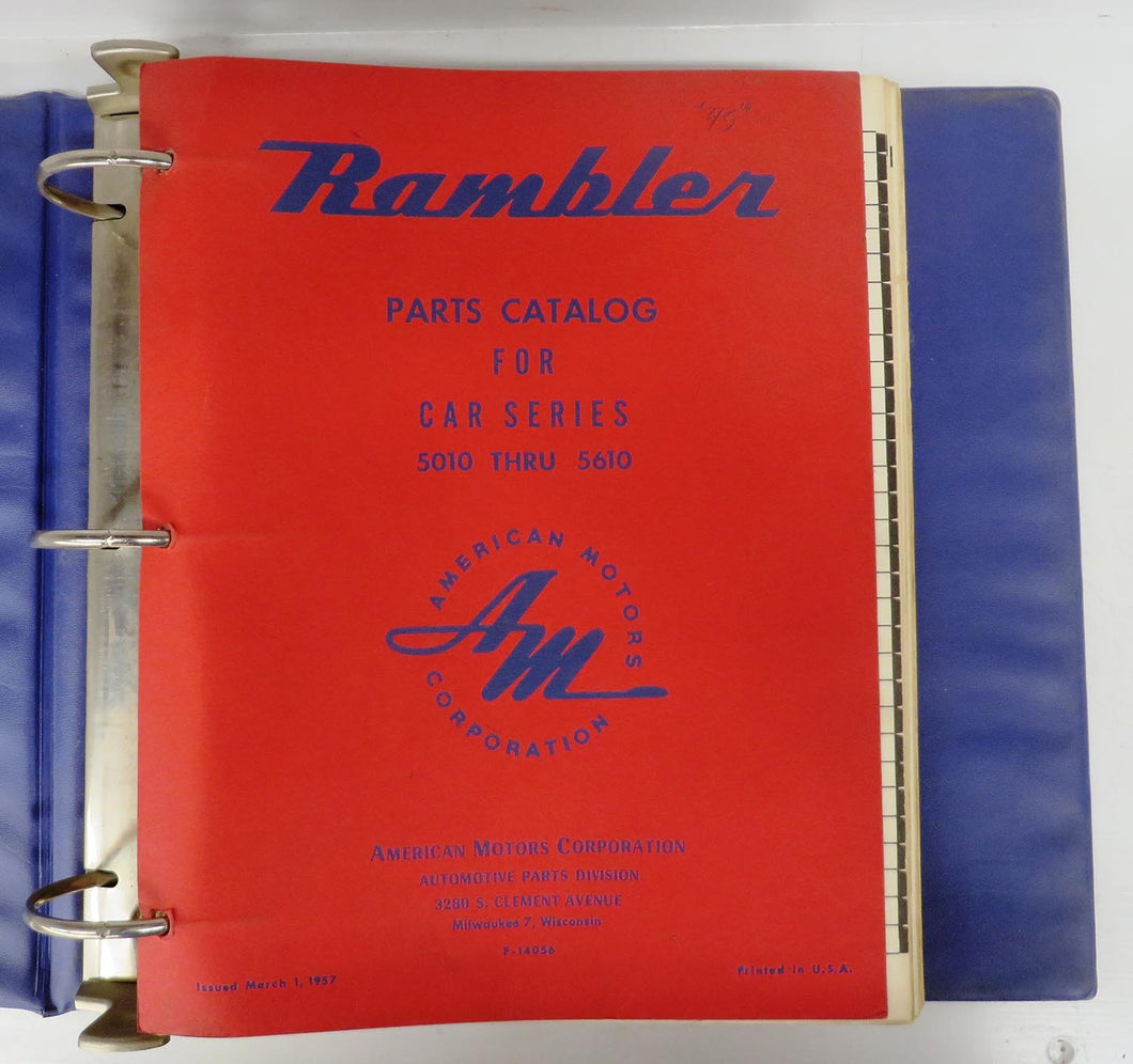 Rambler Parts Catalog for Car Series 5010 Thru 5610