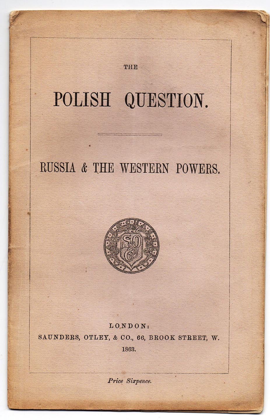 The Polish Question. Russia & The Western Powers