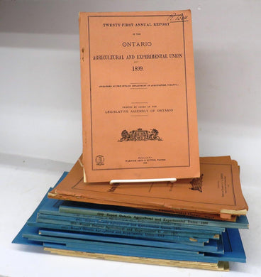 Annual Reports of the Agricultural and Experimental Union 1899, 1902, 1905-07, 1909-13, 1915-21, 1923-26, 1928-29, 1932