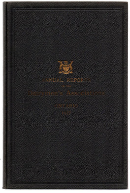 Annual Reports of the Dairymen's Associations of the Province of Ontario, 1917