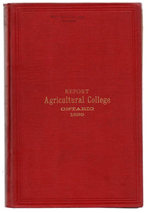 Twenty-fifth Annual Report of the Ontario Agricultural College and Experimental Farm 1899