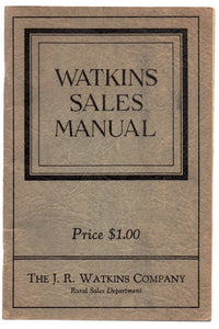 Watkins Sales Manual