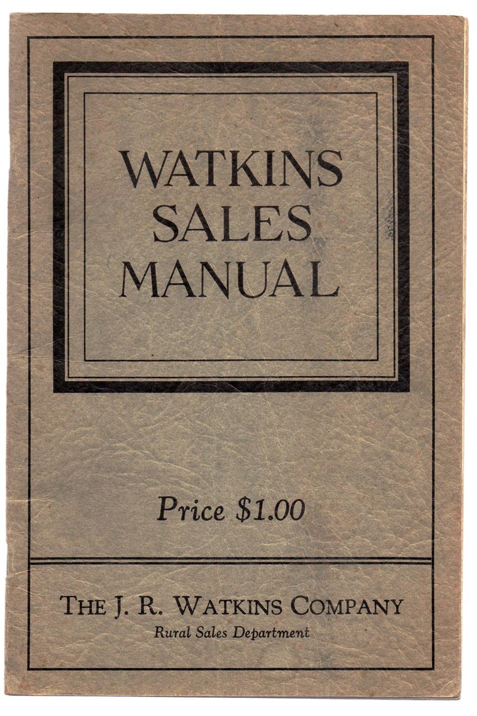 Watkins Sales Manual
