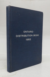 Ontario Distribution Book 1952