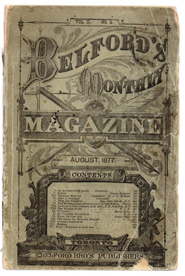 Belford's Monthly Magazine August 1877