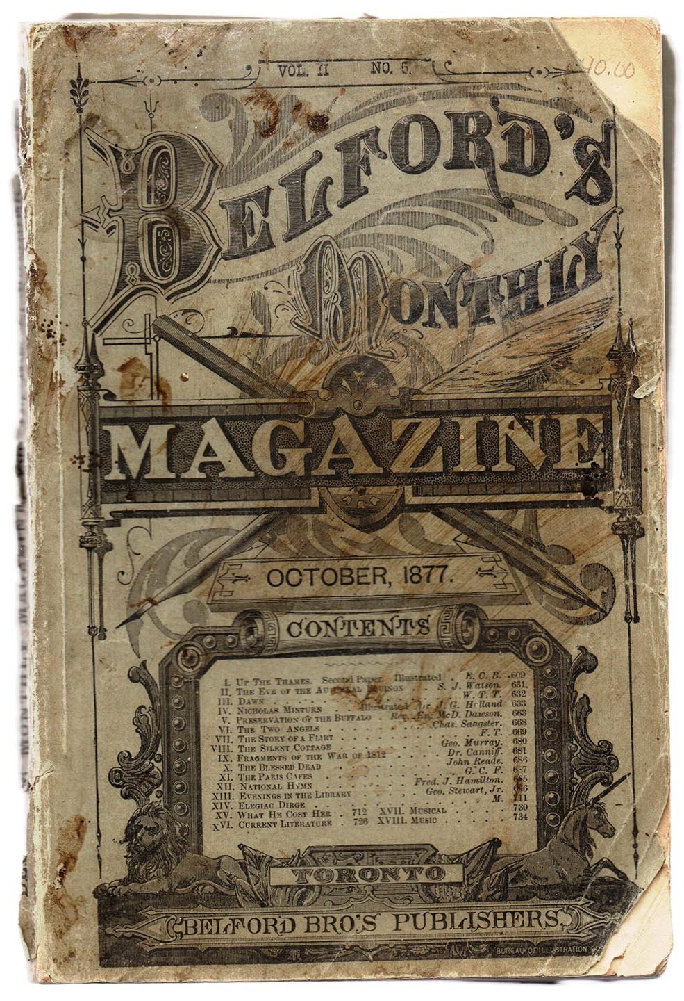 Belford's Monthly Magazine October 1877