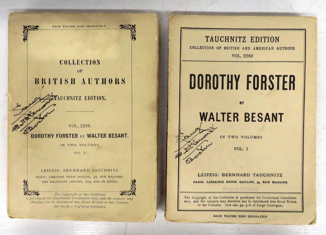 Dorothy Forster. In Two Volumes
