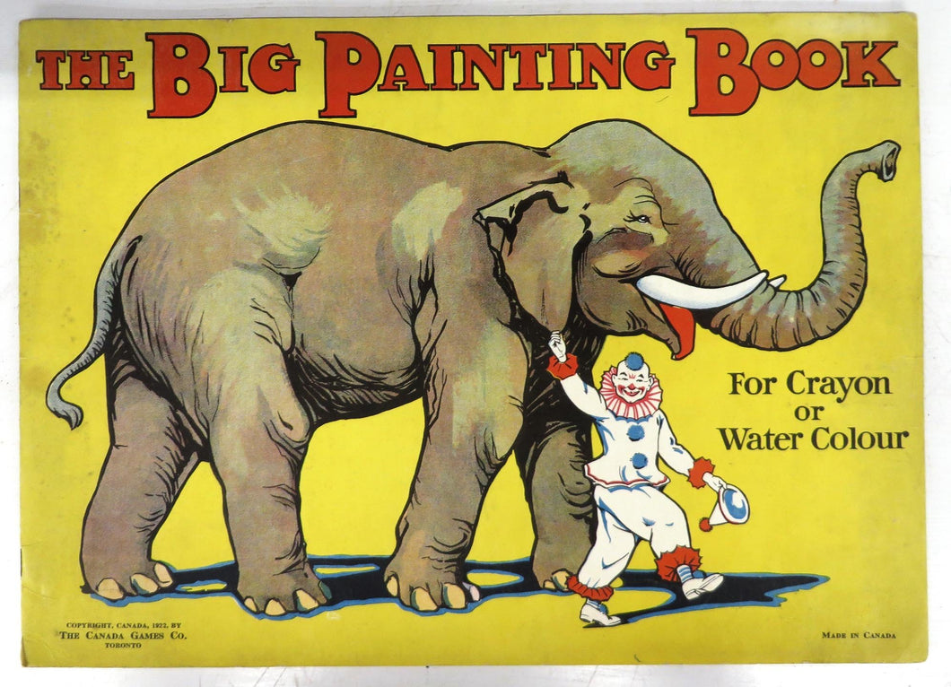 The Big Painting Book For Crayon or Water Colour