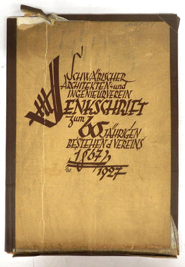 Denk Schrift zum 60 Jahrigen Bestehen des Schwab. Architekten und Ingenieur Vereins