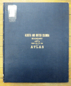 Report of the Commission Appointed to Delimit the Boundary between the Provinces of Alberta and British Columbia. Part III From 1918 to1924