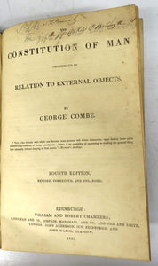 A Narrative of Missionary Enterprises in the South Sea Islands; Catechism on the Corn Laws; Memoirs of Felix Neff, John F. Oberlin, and Bernhard Overberg; The Constitution of Man Considered in Relation to External Objects