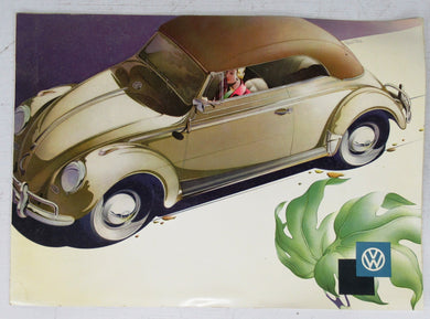 Volkswagen Beetle convertible brochure ca. 1958