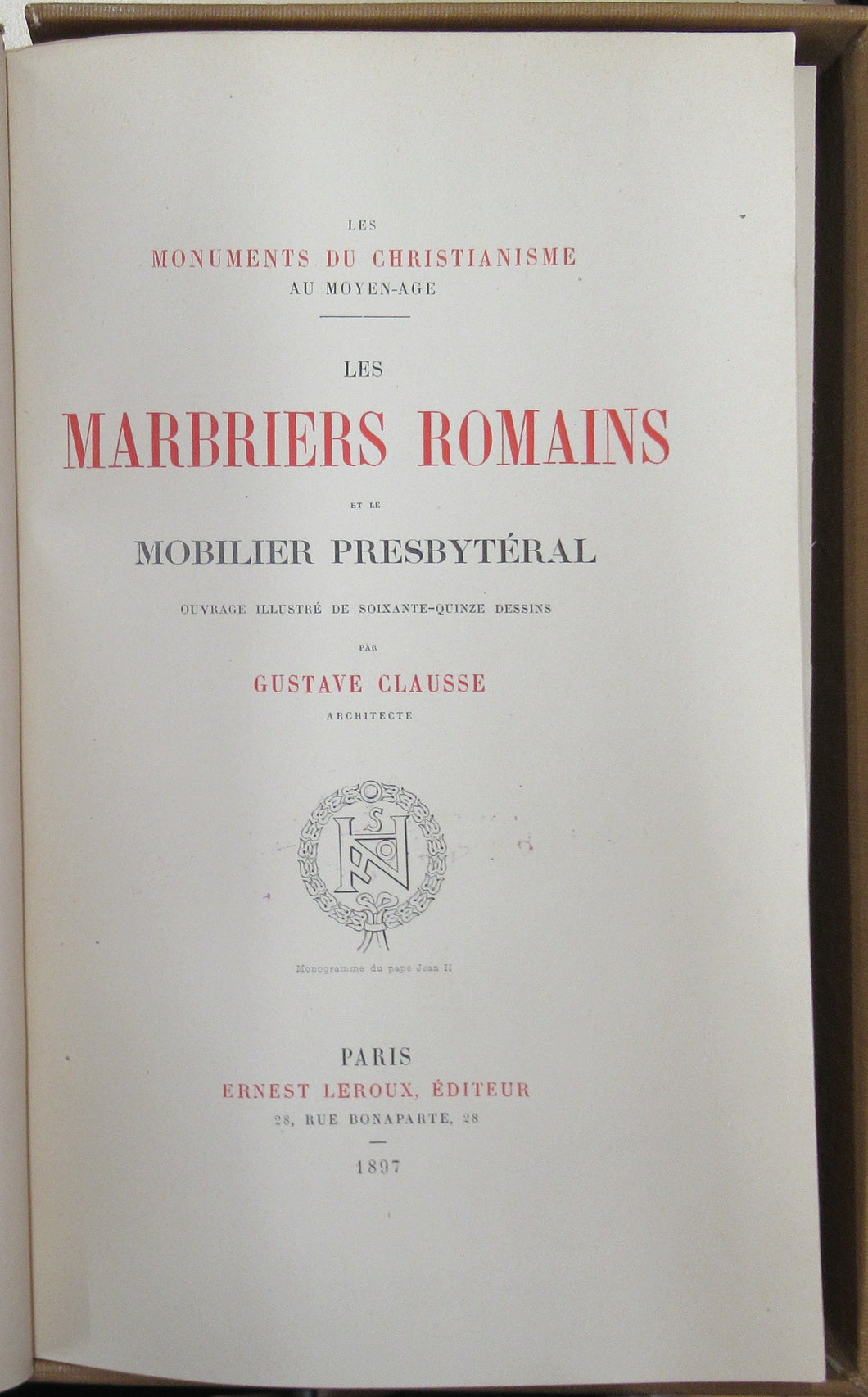 Les Marbriers Romains et le Mobilier Presbytral