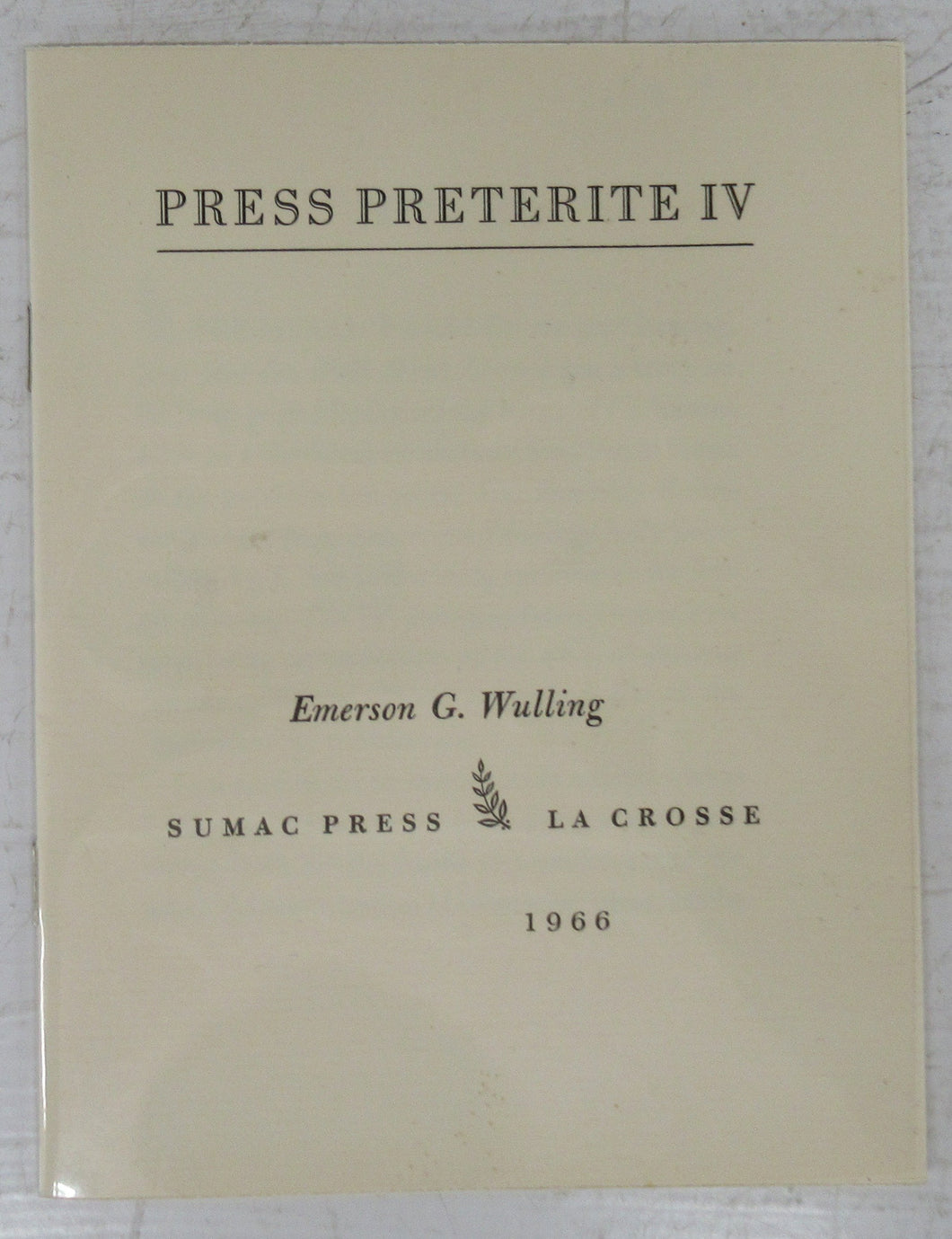 Press Preterite IV