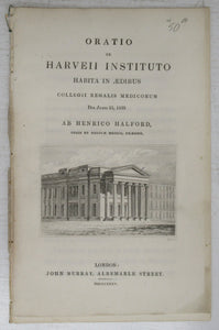 Oratio ex Harveii Instituto Habita in Aedibus Cellegii Regalis Medicorum Die Junii 25, 1835 