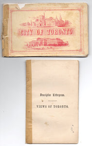 Views of Toronto viewbook with Descriptive Letterpress